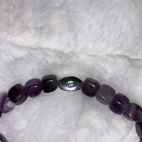 Genuine Amethyst Embrace Love Bracelet - Picture 3 of 4